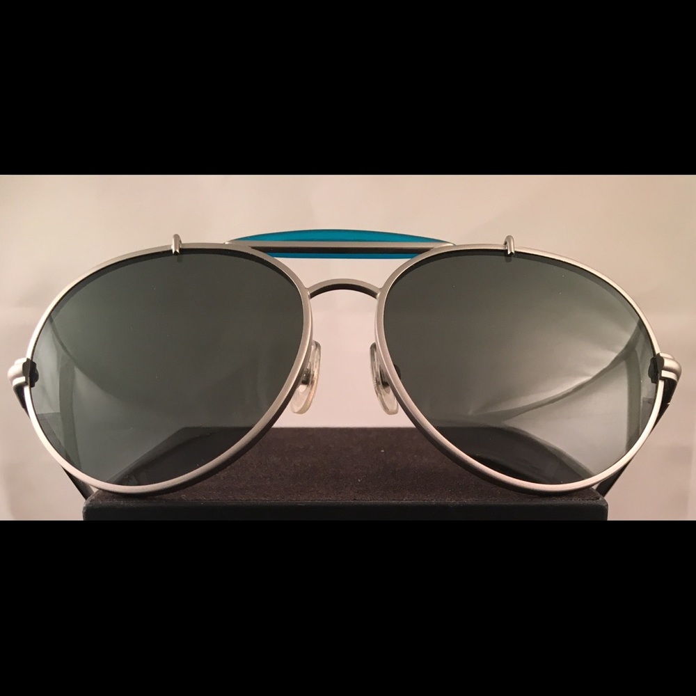 Wildfox Sun "Goldie" Brushed Steel/Teal w/ G15